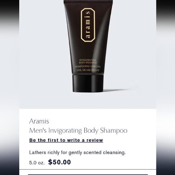 2x30 Aramis invigorating Body Shampoo for Men - Picture 2 of 2